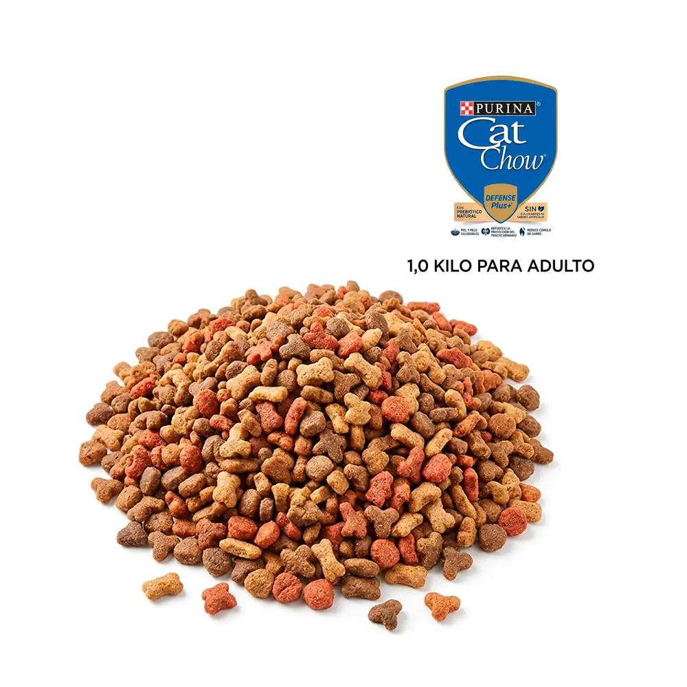 1 kilo de croquetas cat chow para gatos adultos de todo tipo de razas…