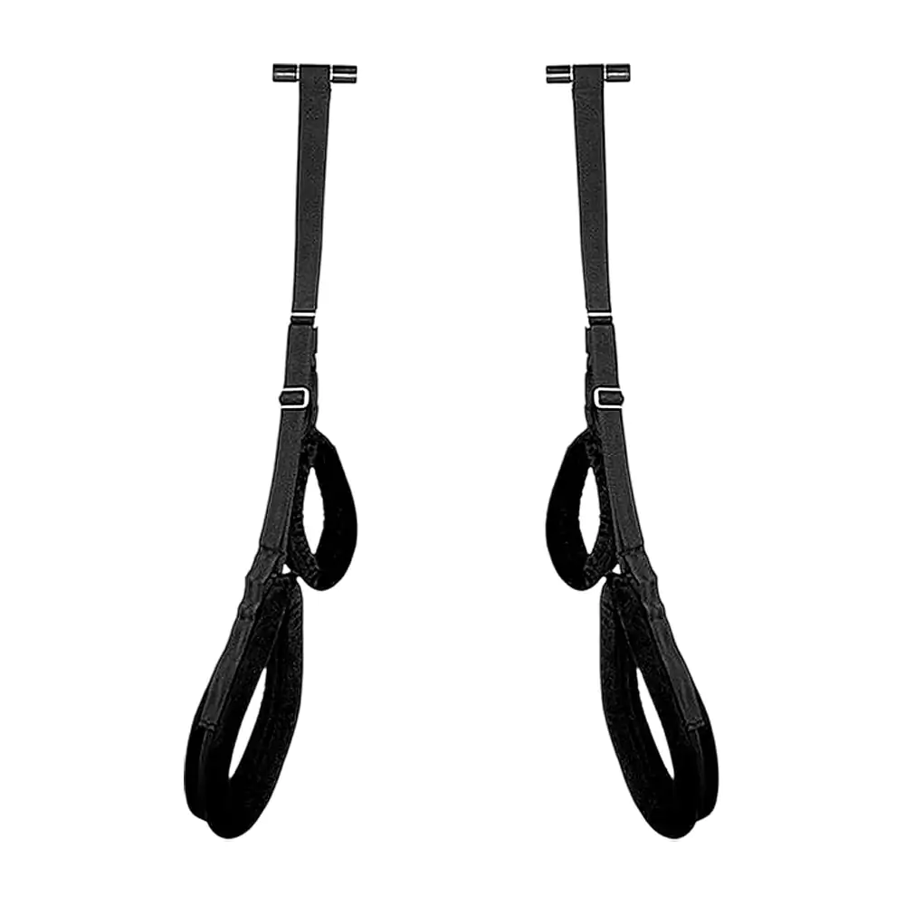 Columpio sexual de bondage sobre puerta con correas afelpadas y ajustables