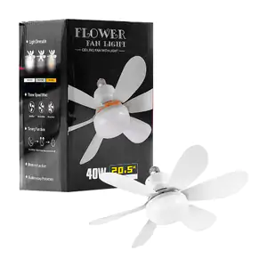 Bombilla / foco ventilador de 40w con 6 aspas + control remoto / 85-2…