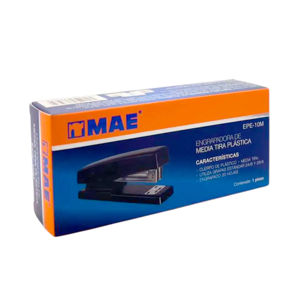 Engrapadora de plástico de media tira compatible con grapas 24/6 y 26…