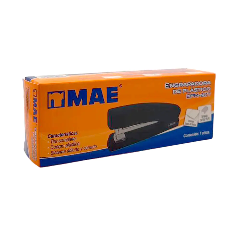 Engrapadora de plástico para tira completa, compatible con grapas 24/…