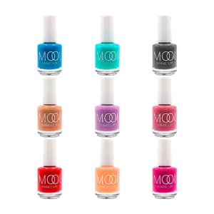 Esmalte para uñas mooi en colores nude, secado rapido, variedad de to…