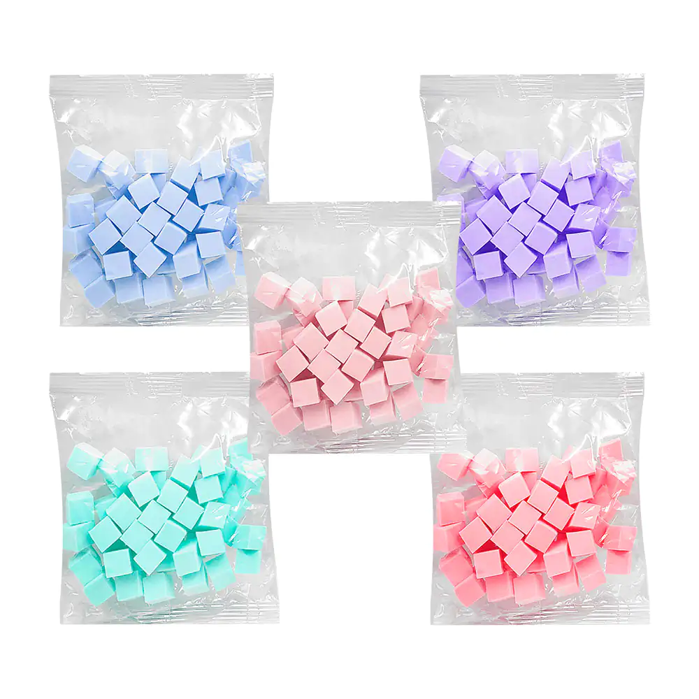 Paquete con mini esponjas cuadradas para diseños de manicura, varieda…