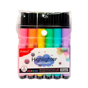 Set con 6 marcadores marcatextos triangulares, variedad de colores / …
