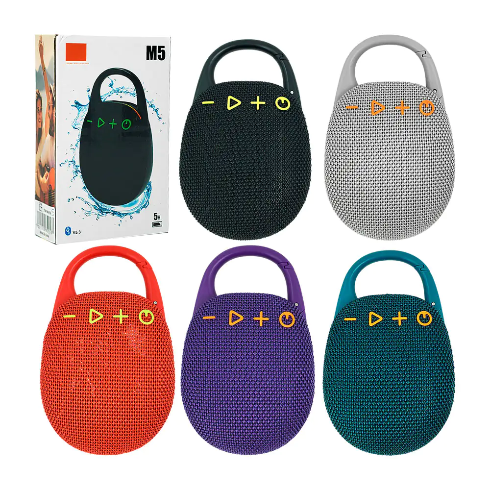 Bocina inalámbrica sonido estéreo, mosquetón + luz rgb, variedad de c…