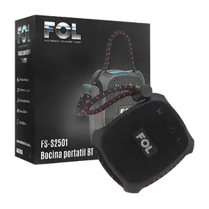 Bocina inalámbrica con cuerda ajustable, radio fm, tws, 1200mah, vari…