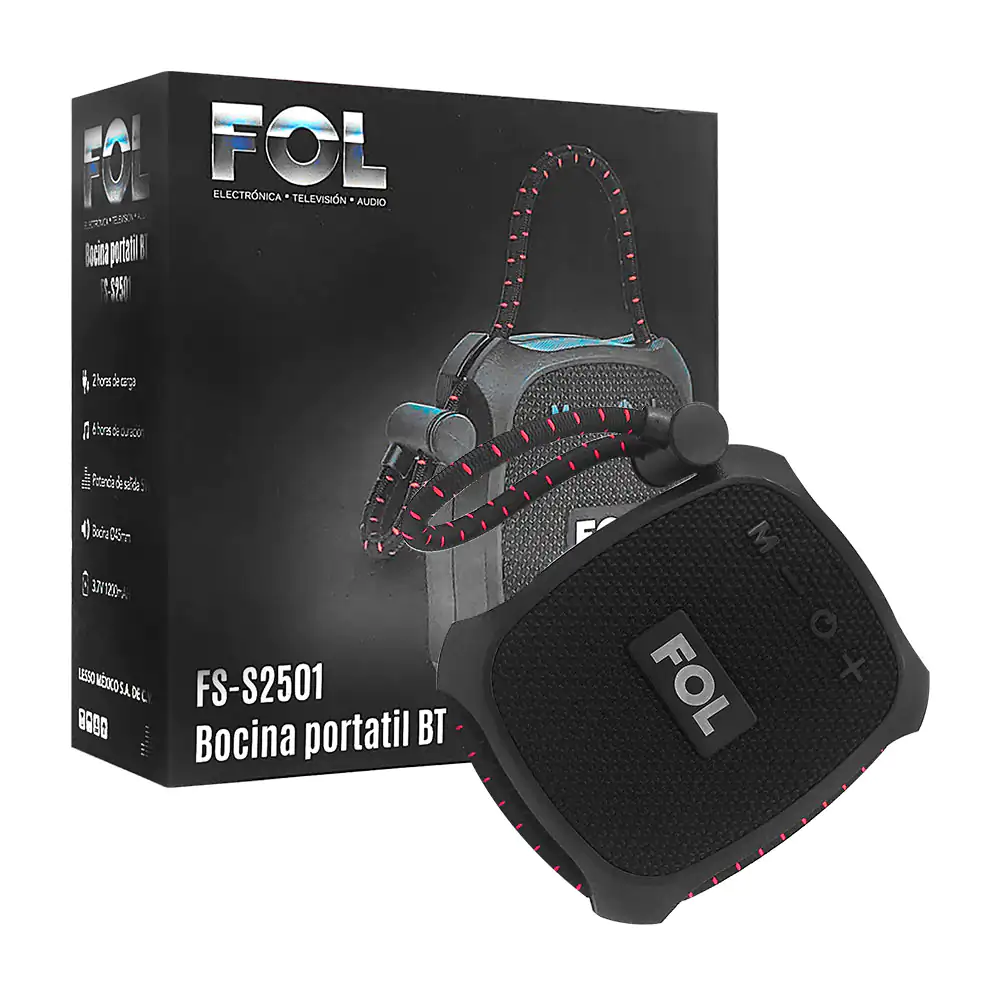 Bocina inalámbrica con cuerda ajustable, radio fm, tws, 1200mah, vari…