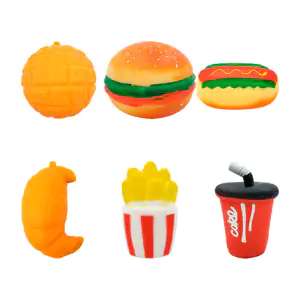 1pza Juguete squeeze antiestrés en forma de comida, variedad de model…