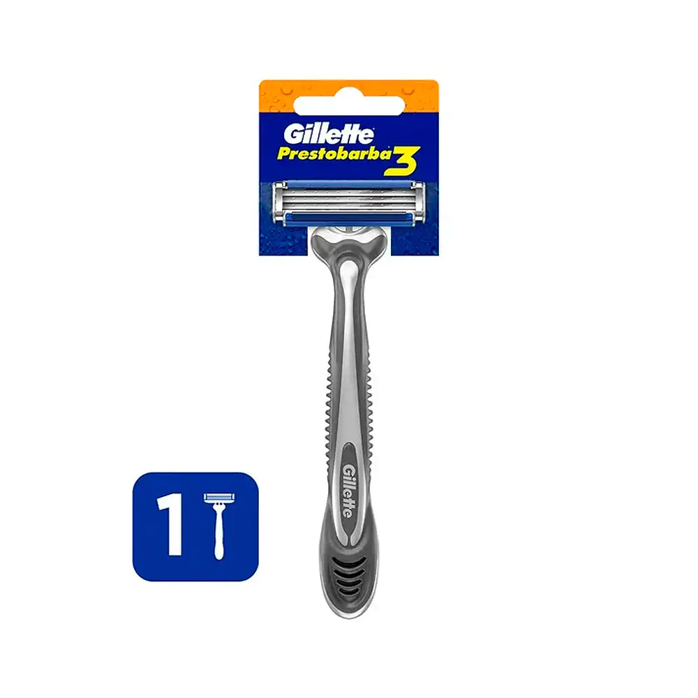 1pz Rastrillo gillette prestobarba de 3 hojas / gillette.3