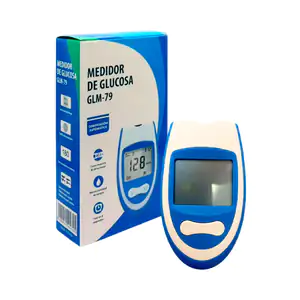 Glucómetro digital con 2 botes de test medidores de glucosa + dispara…