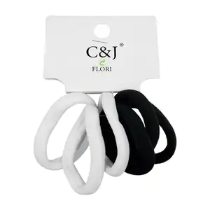 Paquete c&j flori con 6 dona ligas de tela para el cabello medianas, …