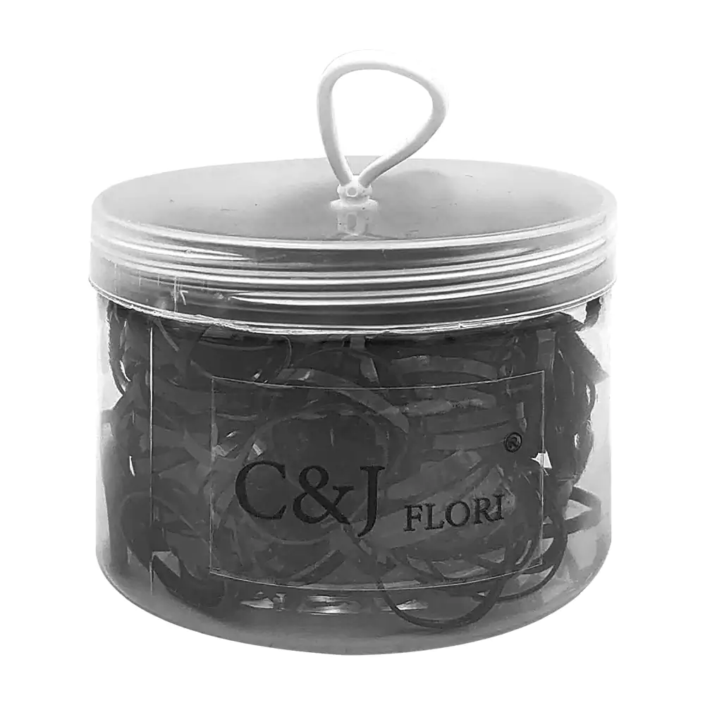 Bote c&j flori con 300 mini ligas de latex para el cabello, variedad …