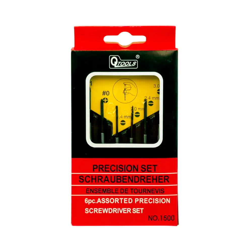 Juego de 6 mini desarmadores de precisión, variedad de puntas / h1216