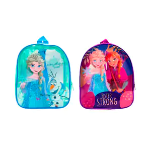 Mochila infantil de plástico con estampado de frozen, 21x27cm, varied…