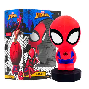 Figura alcancía de plástico con diseño de spiderman de 23cm, ranura 3…