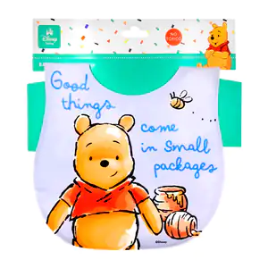 Babero infantil ajustable, plastificado, acolchado con estampado de w…
