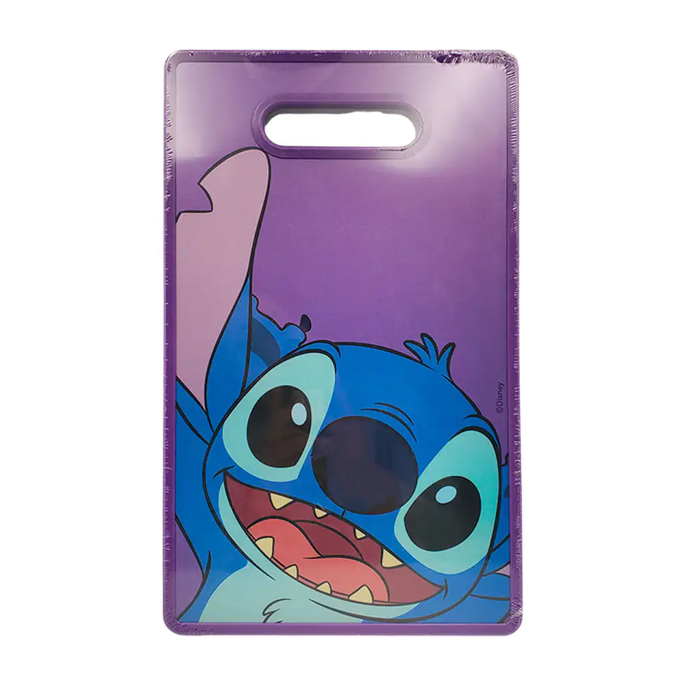 Tabla rectangular para cortar de plástico con estampado de stitch, 37…
