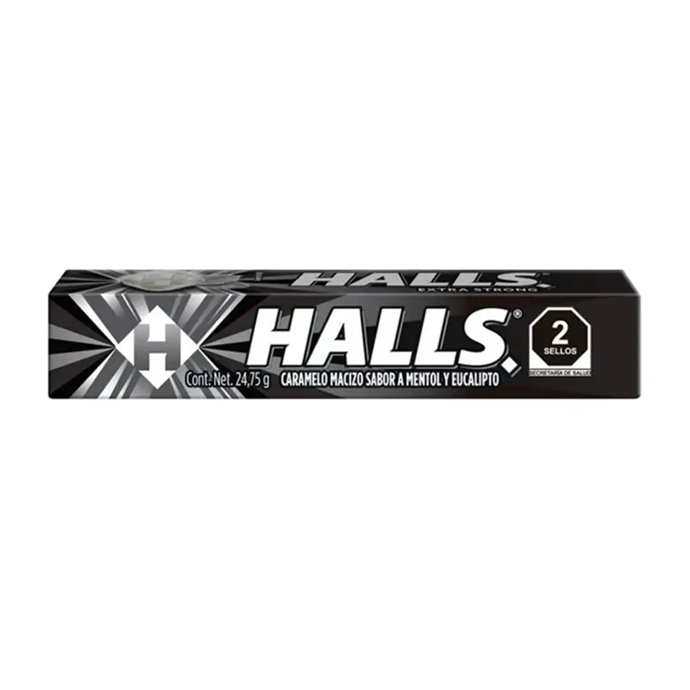 Paquete con 9pz de halls sabor mentol y eucalipto / halls-me