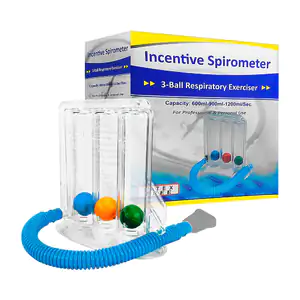 Inspirómetro ejercitador pulmonar con 3 pelotas e intensidad, 600-900…