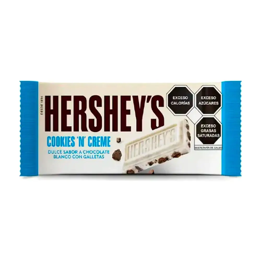 Barra chocolate blanco sabor crema con galleta hershey´s de 27g / her…