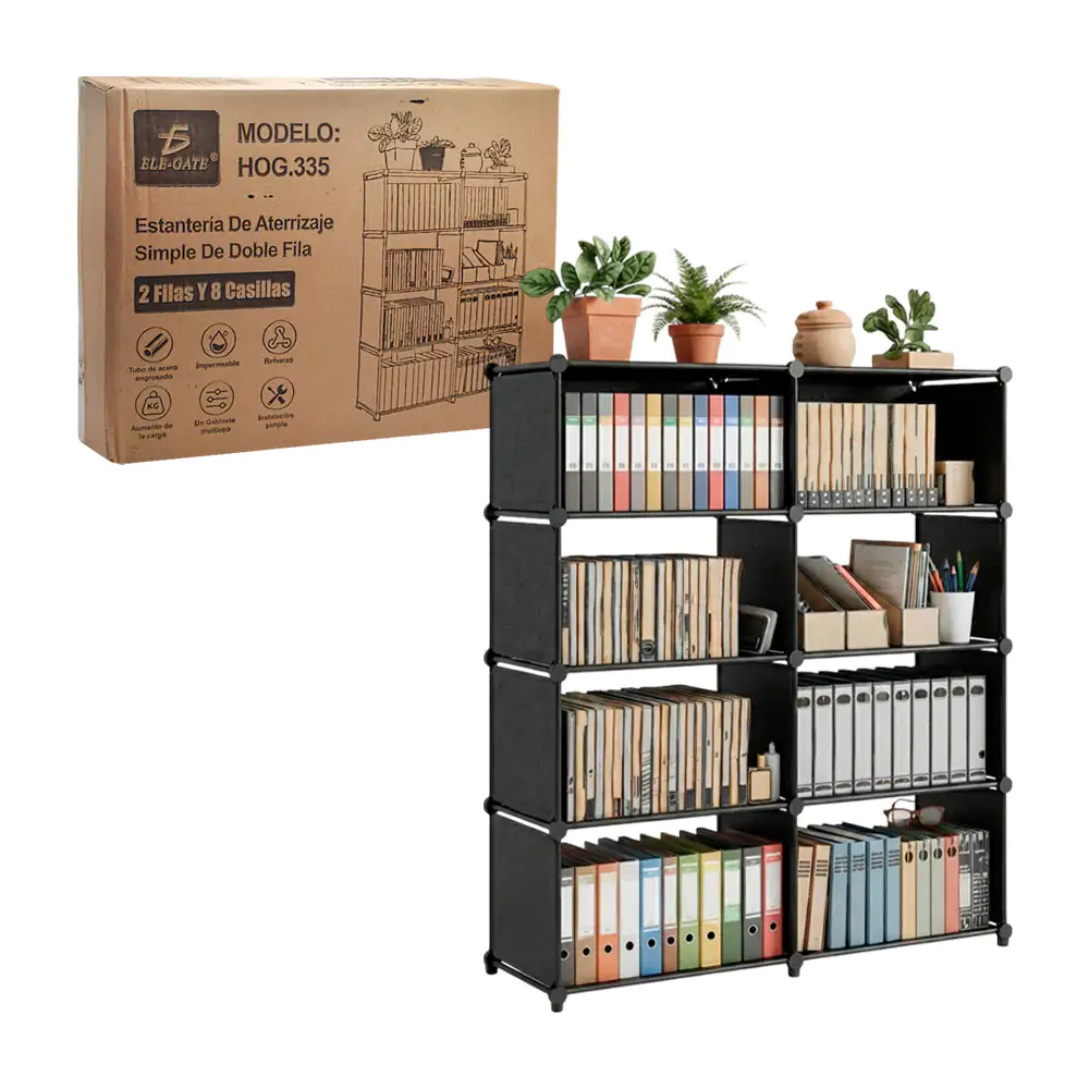 Organizador tipo estante de 4 niveles, diseño reforzado e impermeable…