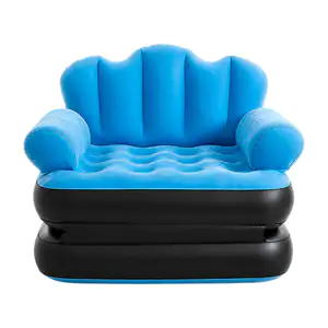 Sillón inflable con diseño ergonómico con reposapiés ideal para campi…