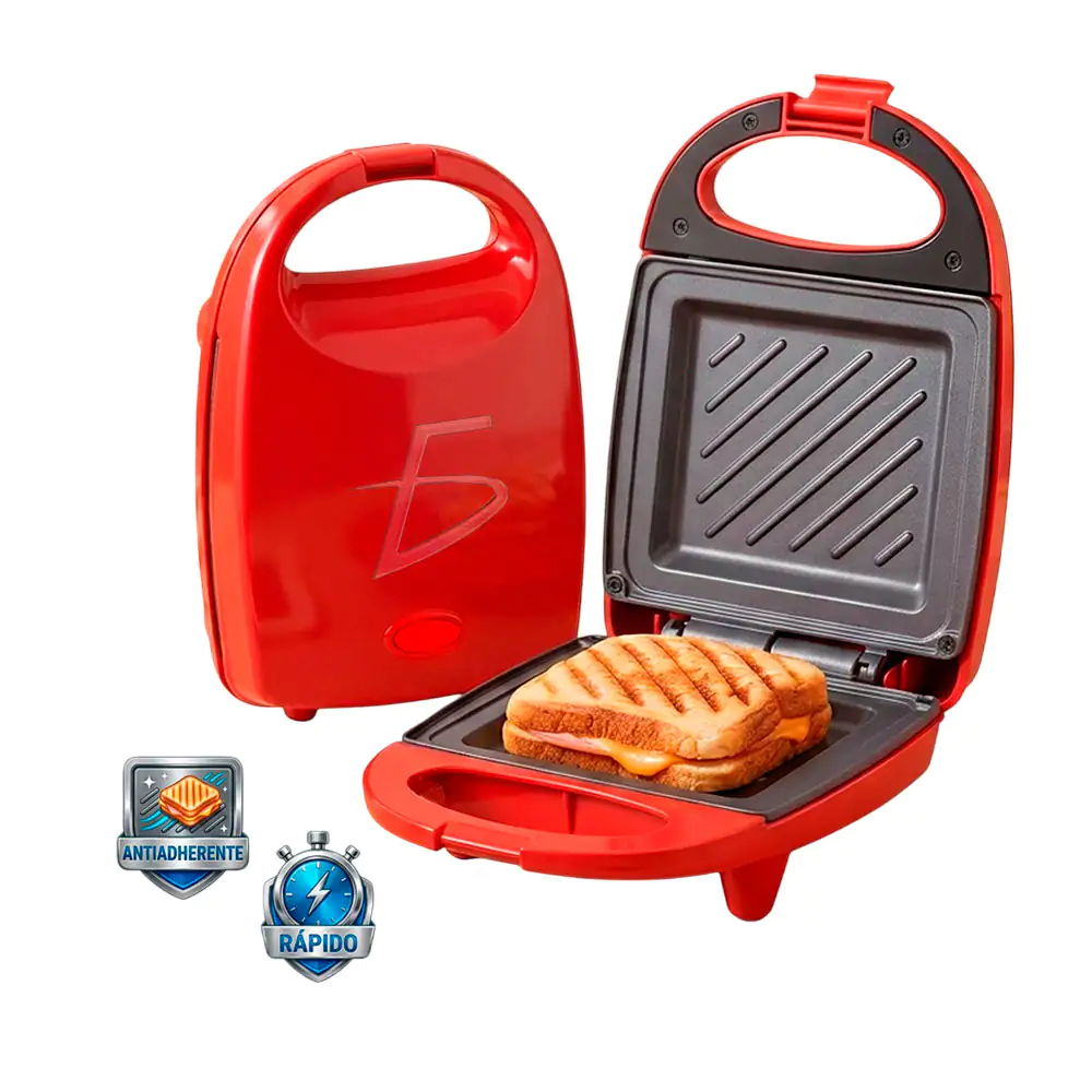 Sandwichera eléctrica para un sándwich, funcionamiento rápido / hog.w…