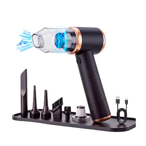Aspiradora portátil inalámbrica 2 en 1 con filtro lavable + accesorio…
