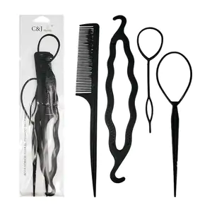 Paquete c&j flori con 4 accesorios para peinar el cabello