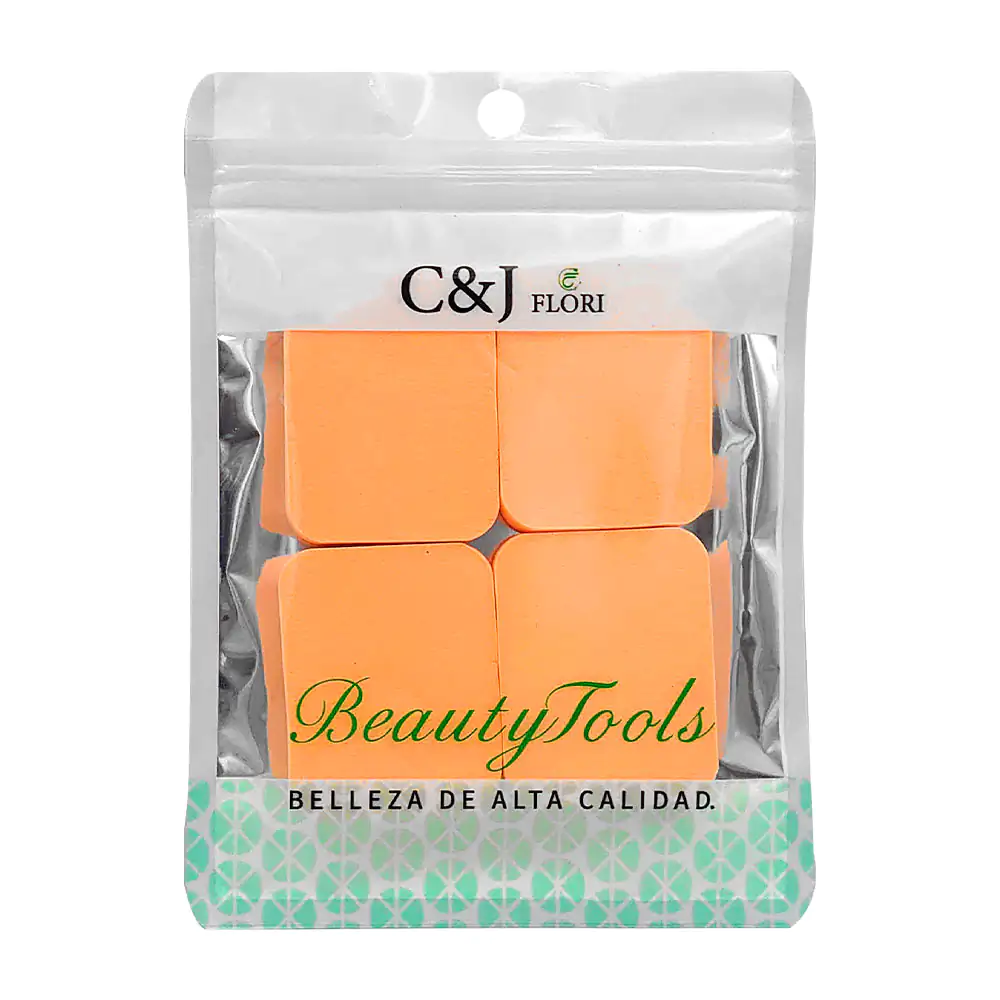 Paquete c&j flori con 4 esponjas cuadradas aplicadoras de maquillaje …
