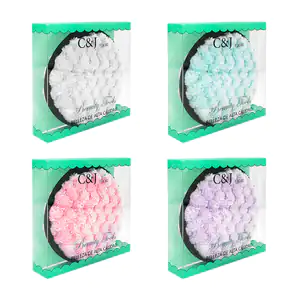 Esponja c&j flori afelpada de doble cara para la limpieza facial, var…