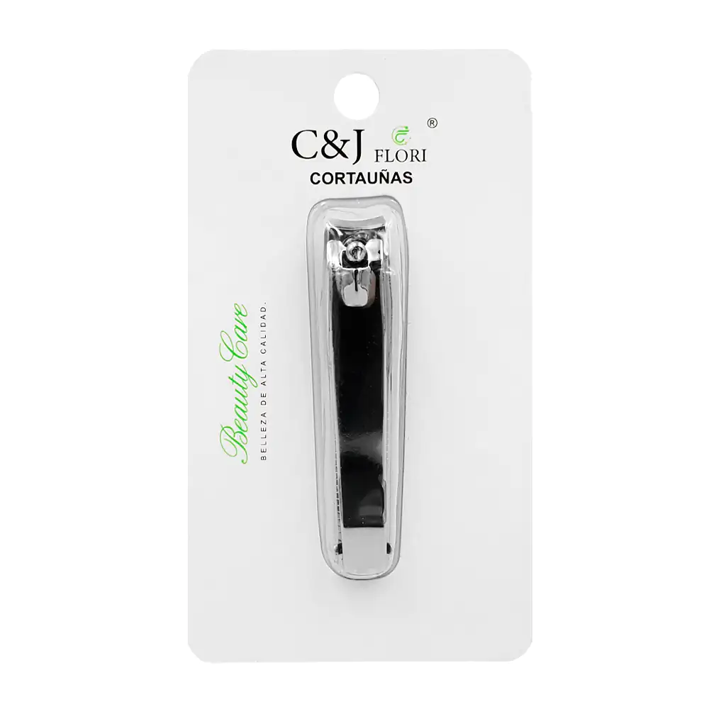 Blíster c&j flori con cortaúñas metálico de 8cm, liso