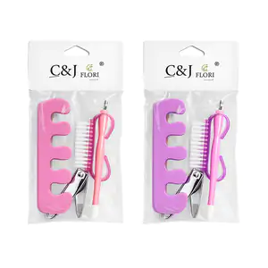 Kit c&j flori con 5 herramientas para manicura o pedicura, variedad