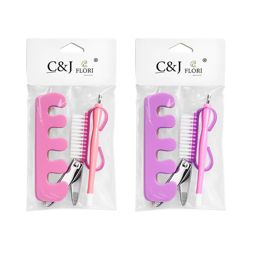 Kit c&j flori con 5 herramientas para manicura o pedicura, variedad