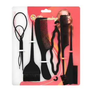 Juego con 7 peines profesionales para estilizado y corte de cabello