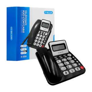 Teléfono fijo it blue alámbrico con pantalla indicadora, multifuncion…