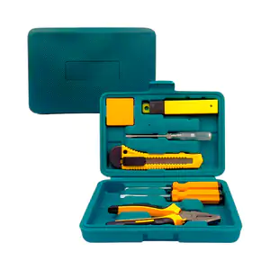 Estuche con 6 herramientas, desarmadores, pinzas, flexometro, cutter …