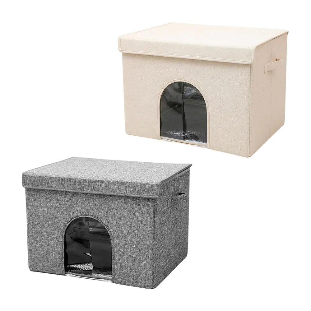 Caja casa para gatos con rascador, variedad de colores / jr2789