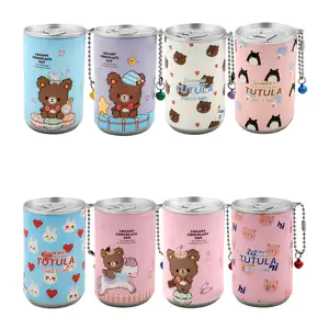 Mini lata de toallitas húmedas con estampado de animalitos kawaii + c…