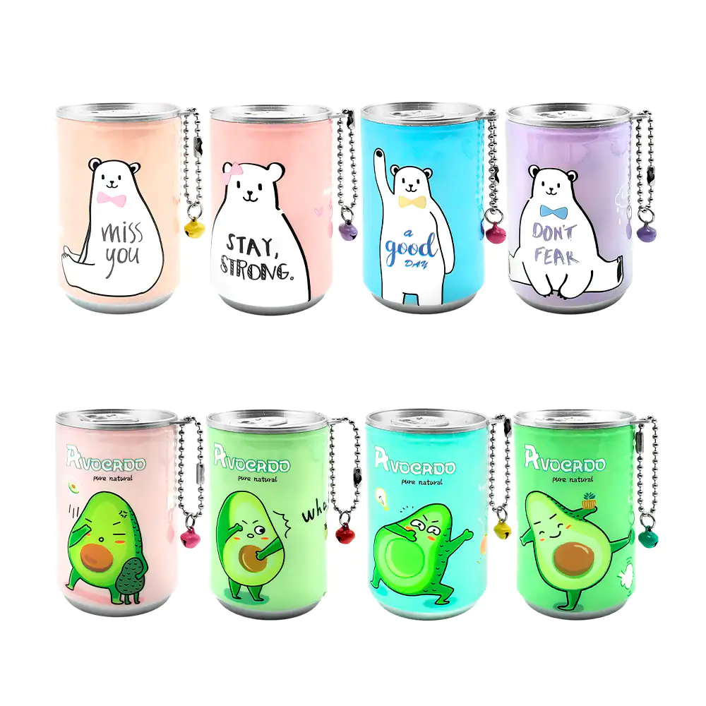 Mini lata de toallitas húmedas con estampado de aguacate u oso polar …