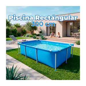 Piscina rectangular con soporte 260cm x 160cm x 65cm / jug.49.3m