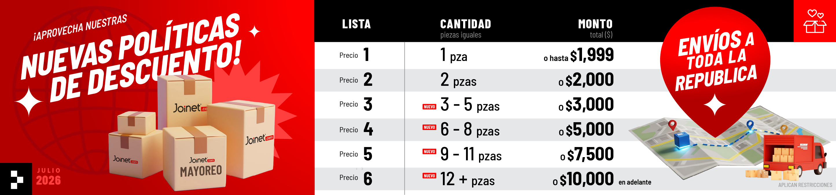 Banner Principal - Envíos a toda la república
