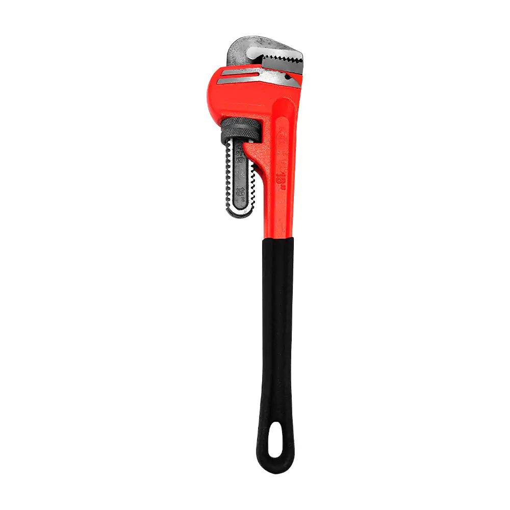 Llave stilson - perica de 18in color naranja con mango antideslizante / kbs23