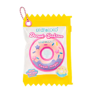 1pz bálsamo kevin&coco en forma de dona con chispas y fragancia, neon…