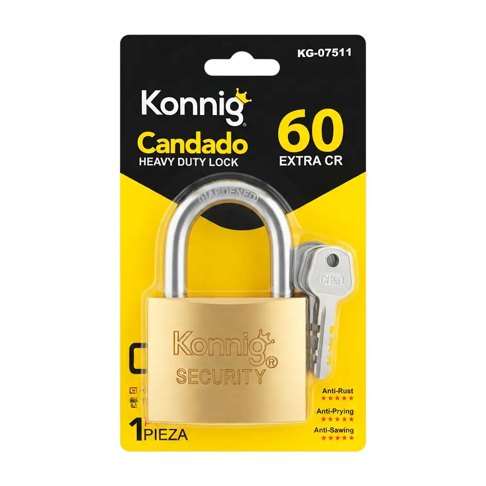 Candado de seguridad de 60mm con arco de acero y resistente al óxido …