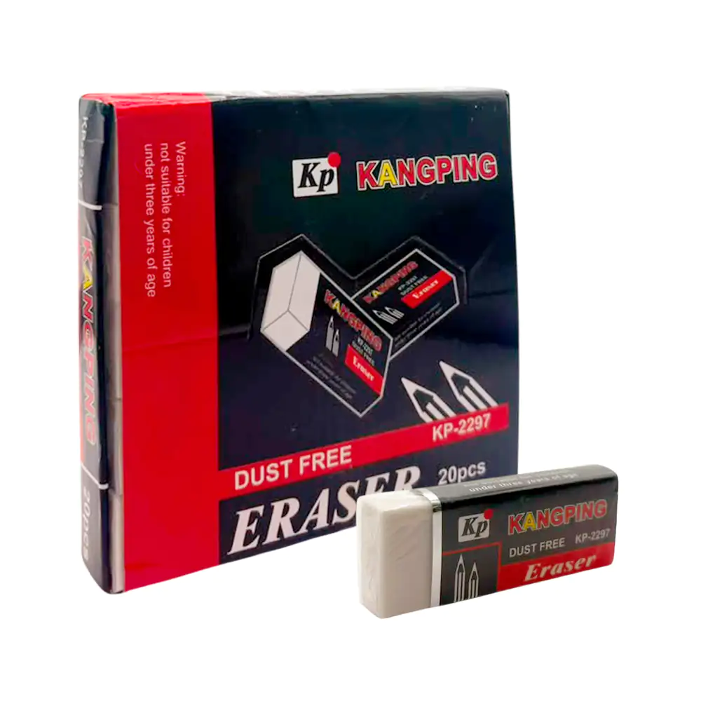 1pz borrador - goma de borrar blanco rectangular kangping, 6x2.5x1cm