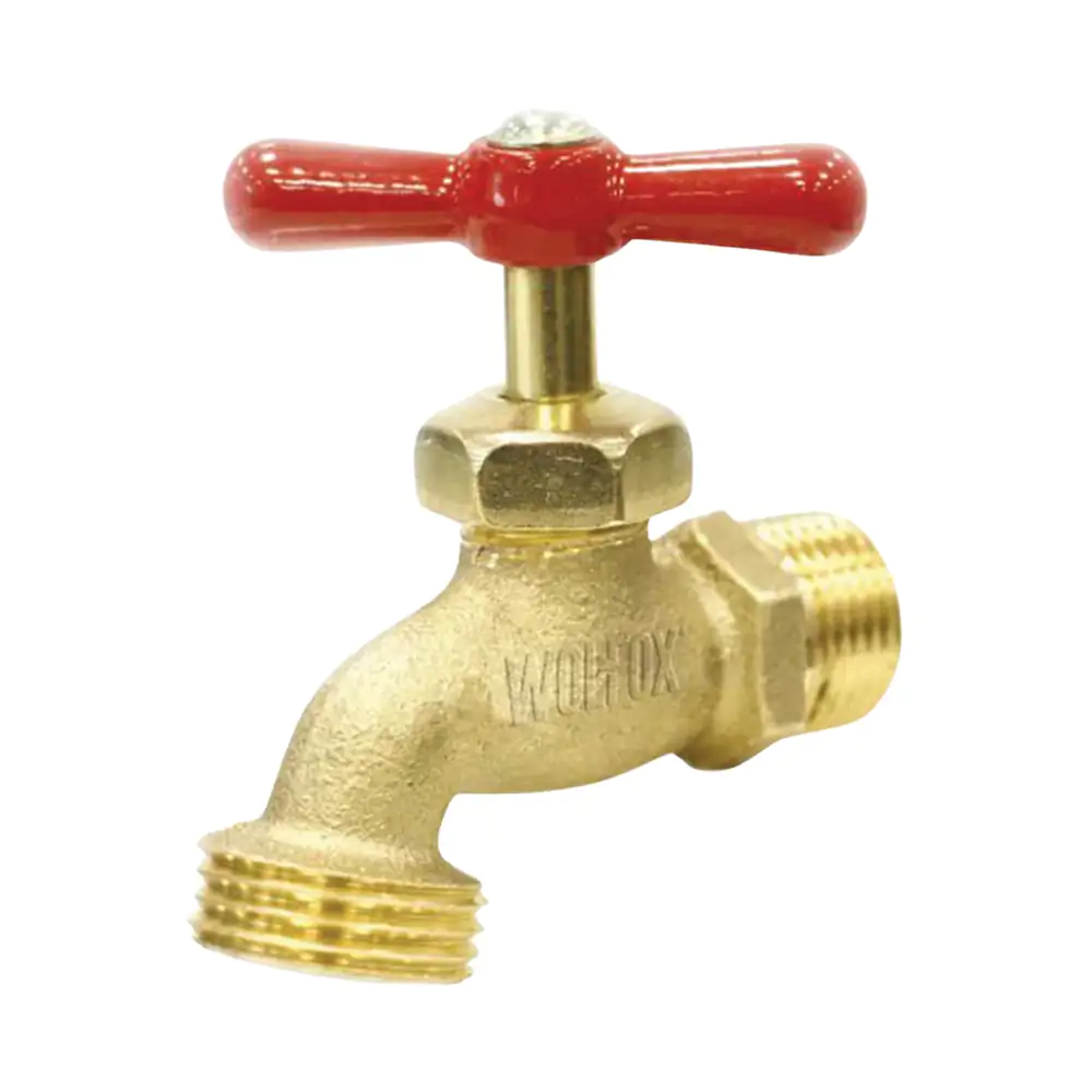 Llave metálica para agua con rosca de 1/2 pulgada en color dorado / k…