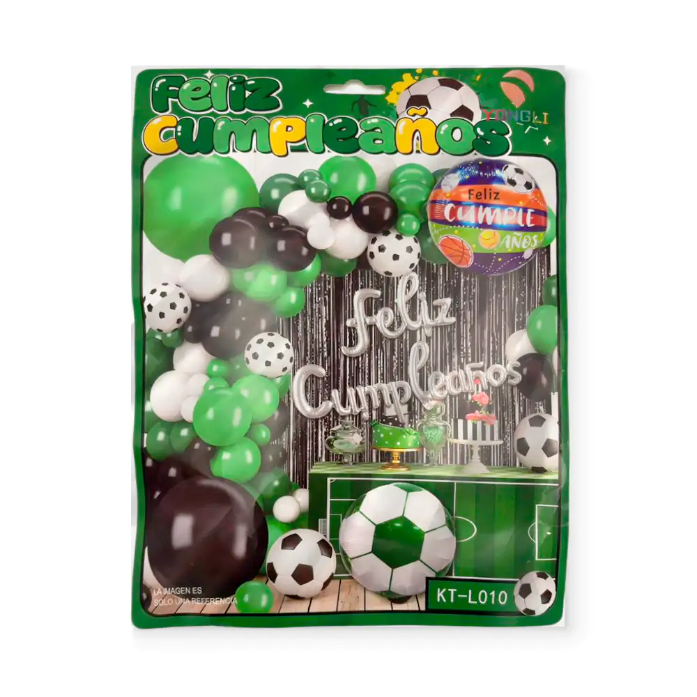 Kit decorativo para fiesta de cumpleaños con temática de futbol, 46pc…