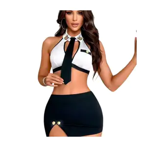 Lenceria disfraz de piloto para chicas + accesorios, unitalla / l-g31…