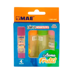Paquete de 4 pegamentos en barra transparente con aroma a frutas, 8g …